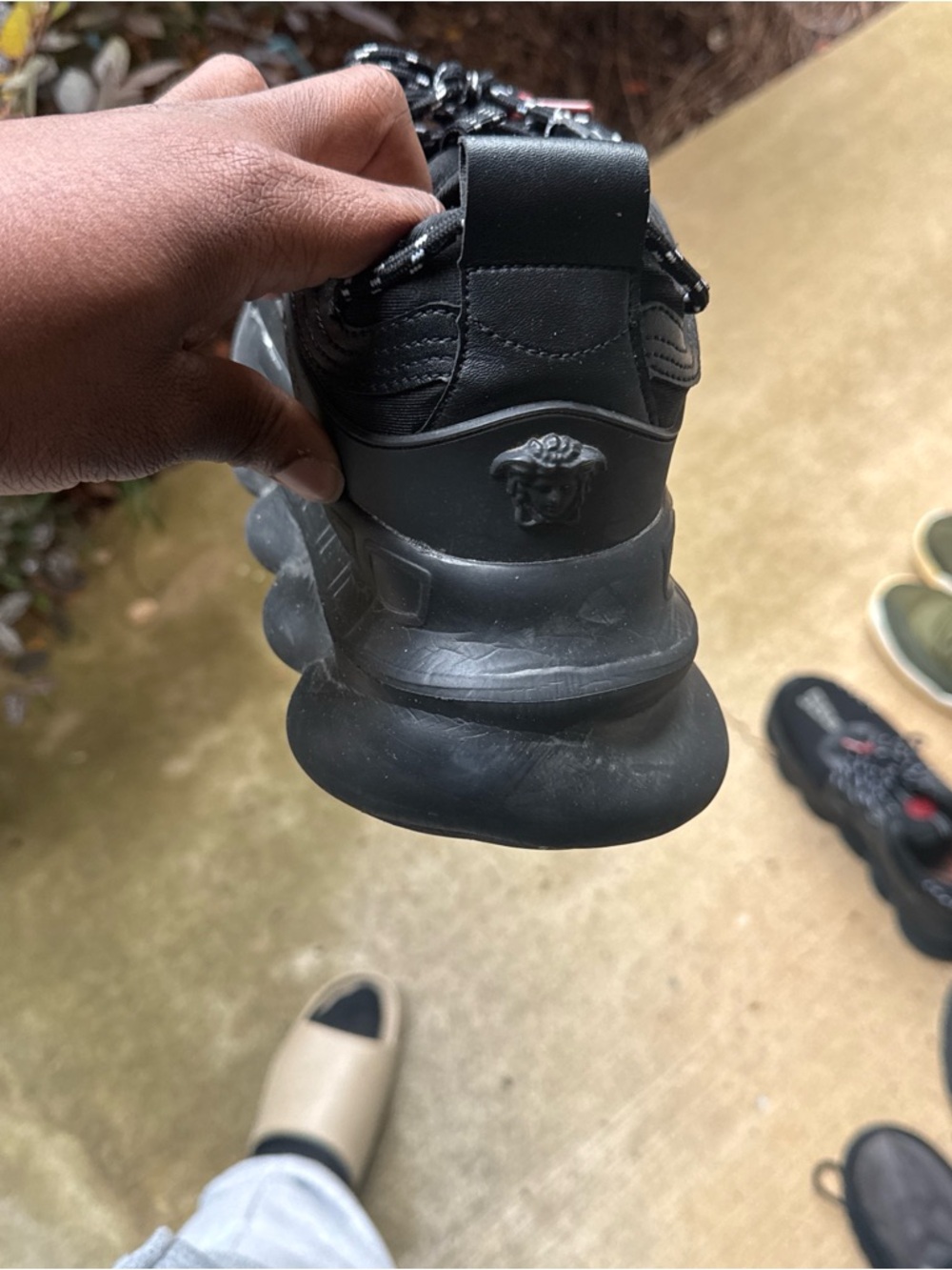 Versace Black Medusa Chunky Runner Sneaker